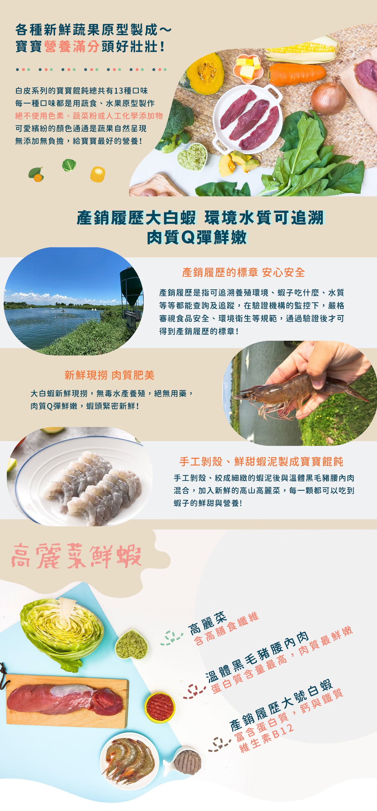 10m+ 寶寶餛飩｜高麗菜鮮蝦