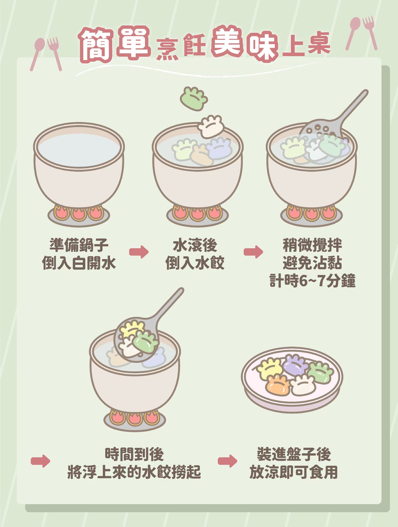 12m+ POLI 彩色幼兒水餃｜蝦蝦嫩豬
