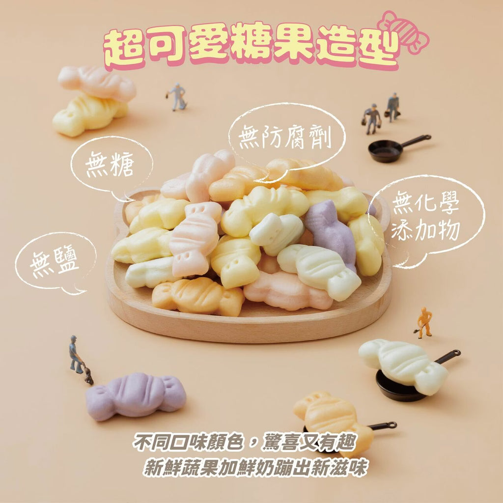10m+ POLI 糖果鮮奶饅頭｜無糖