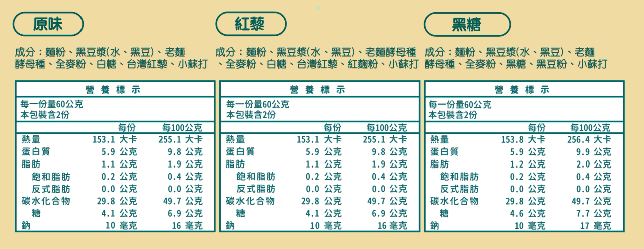 沐甄豆 香濃Q彈豆漿饅頭 | 全素